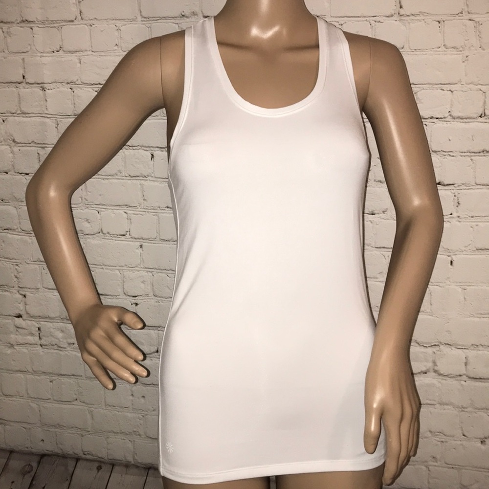 Athleta Racerback tank top white XSP
